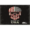 Made In USA Skull 12x18 Pocket Whip Flag For 1/4" & 5/16" Whips