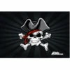 Pirate Skull 12x18 Pocket Whip Flag For 1/4" & 5/16" Whips