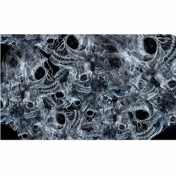 Smoke Skull Bones 12x18 Pocket Whip Flag For 1/4" & 5/16" Whips