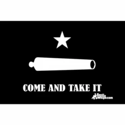 Come Take It Cannon 3x5 Grommet Whip Flag