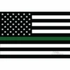 Thin Green Line 2x3 Grommet Whip Flag