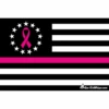 Thin Pink Line- Breast Cancer Awareness 2x3 Grommet Whip Flag