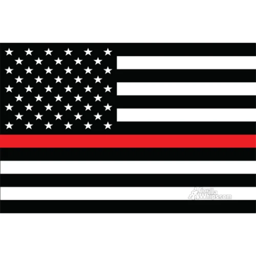 Thin Red Line 12x18 Pocket Whip Flag For 1/4" & 5/16" Whips 3 Thin Red Line 12x18 Pocket Whip Flag For 1/4" & 5/16" Whips