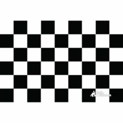 Black & White Checkered 12x18 Pocket Whip Flag For 1/4" & 5/16" Whips