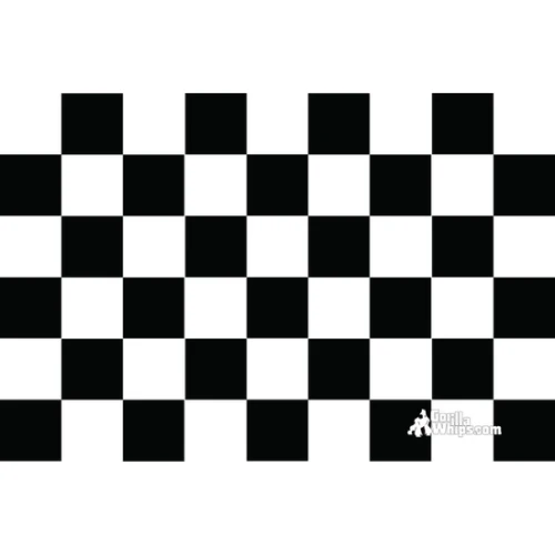 Black & White Checkered 3x5 Grommet Whip Flag 3 Black & White Checkered 3x5 Grommet Whip Flag