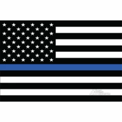 Thin Blue Line American 3x5 Grommet Whip Flag
