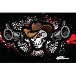 Double Guns 12x18 Grommet Whip Flag