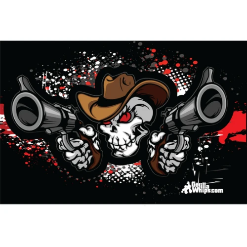 Double Guns 12x18 Grommet Whip Flag 3 Double Guns 12x18 Grommet Whip Flag