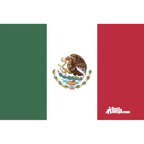 Mexico 12x18 Grommet Whip Flag 3 Mexico 12x18 Grommet Whip Flag