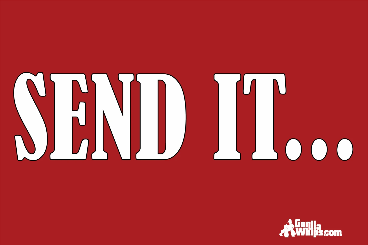 Send It - Red Flag 12x18 Grommet Whip Flag 4 Send It - Red Flag 12x18 Grommet Whip Flag - Image 2