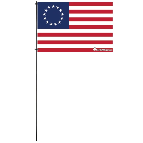 Betsy Ross 2x3 Grommet Whip Flag Double Layer 4 Betsy Ross 2x3 Grommet Whip Flag Double Layer - Image 2