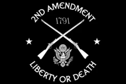 2nd Amendment Liberty Or Death Flag USA 12x18 Grommet Whip Flag World's Most Durable Whip Flag