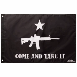 Come And Take It- Gun 2x3 Grommet Whip Flag 7 Come And Take It- Gun 2x3 Grommet Whip Flag -Gorilla Whips 2x3 Foot Flag 149