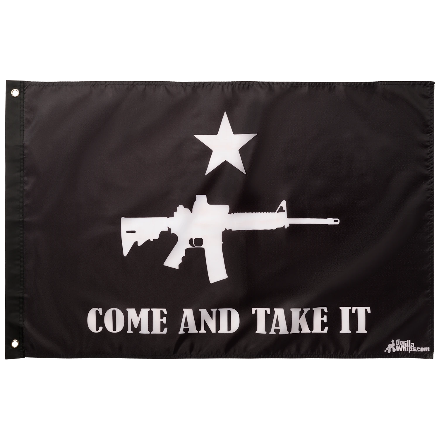 Come And Take It- Gun 2x3 Grommet Whip Flag 5 Come And Take It- Gun 2x3 Grommet Whip Flag - Image 3