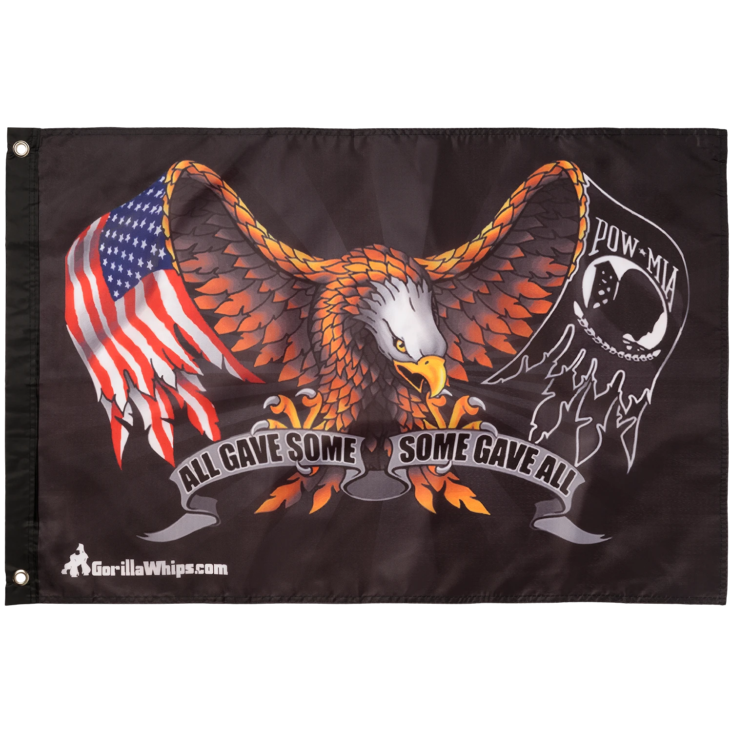 Eagle All Gave Some POW 2x3 Grommet Whip Flag 4 Eagle All Gave Some POW 2x3 Grommet Whip Flag - Image 2