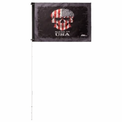 Made In USA Skull 2x3 Grommet Whip Flag 9 Made In USA Skull 2x3 Grommet Whip Flag -Gorilla Whips 2x3 Foot Flag white pole 144
