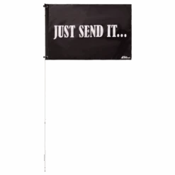 Just Send It 2x3 Grommet Whip Flag 7 Just Send It 2x3 Grommet Whip Flag -Gorilla Whips 2x3 Foot Flag white pole 147