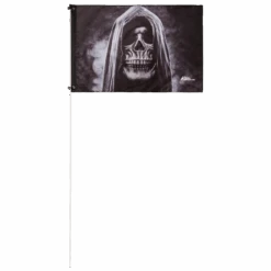 Robe Skull 2x3 Grommet Whip Flag 9 Robe Skull 2x3 Grommet Whip Flag -Gorilla Whips 2x3 Foot Flag white pole 160