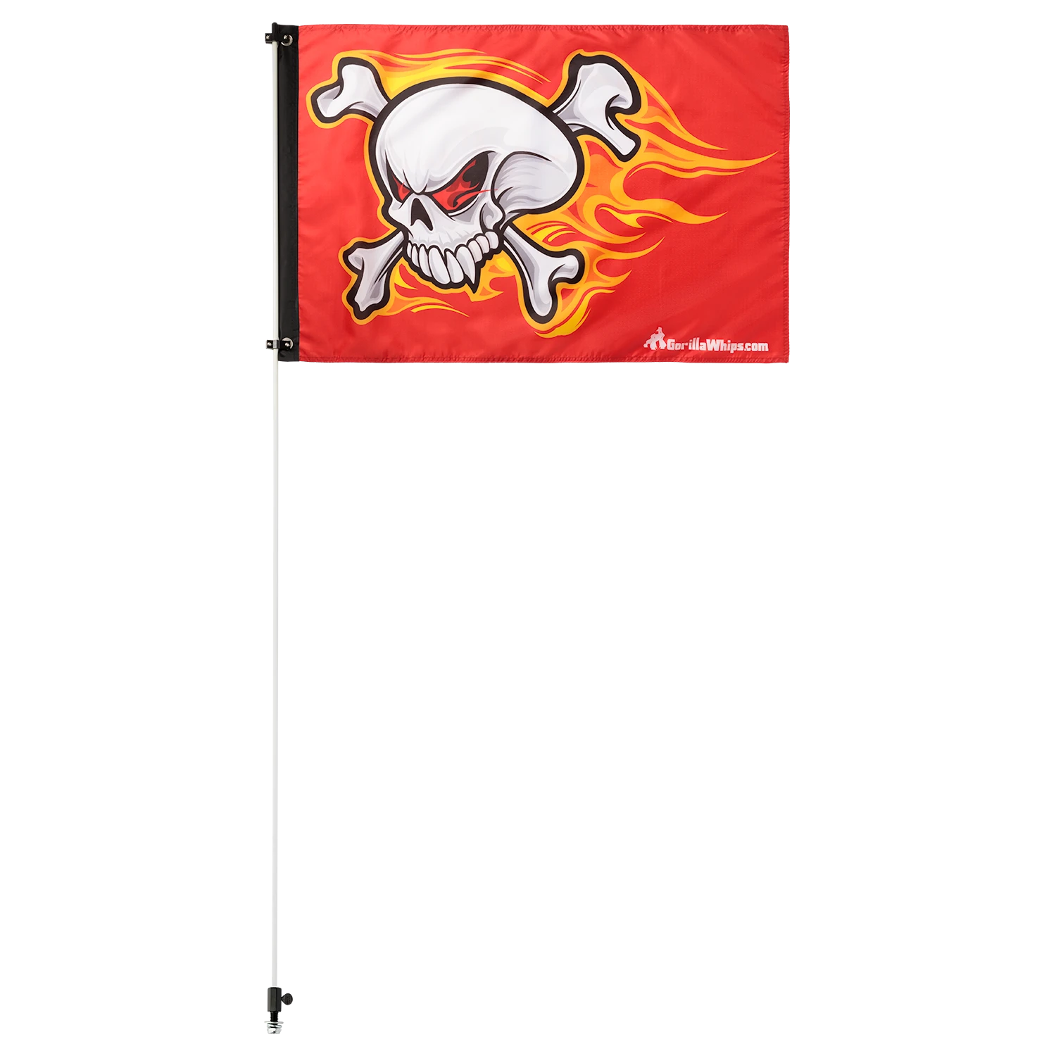 Flying Skull 2x3Grommet Whip Flag 5 Flying Skull 2x3Grommet Whip Flag - Image 3