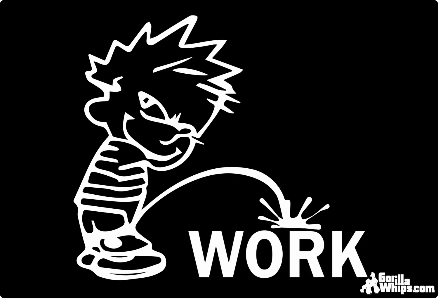 Pee On Work Flag 12x18 Grommet Whip Flag 4 Pee On Work Flag 12x18 Grommet Whip Flag - Image 2