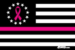Thin Pink Line, Pink Cancer Awareness Flag 12" X 18" Grommet Flag 5 Thin Pink Line, Pink Cancer Awareness Flag 12" X 18" Grommet Flag -Gorilla Whips 33. 20Cancer 20Awareness 20Flag