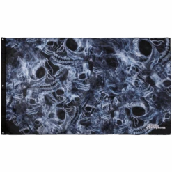 Smoke Skull 3x5 Grommet Whip Flag -Gorilla Whips 3x5 Foot Flag 186