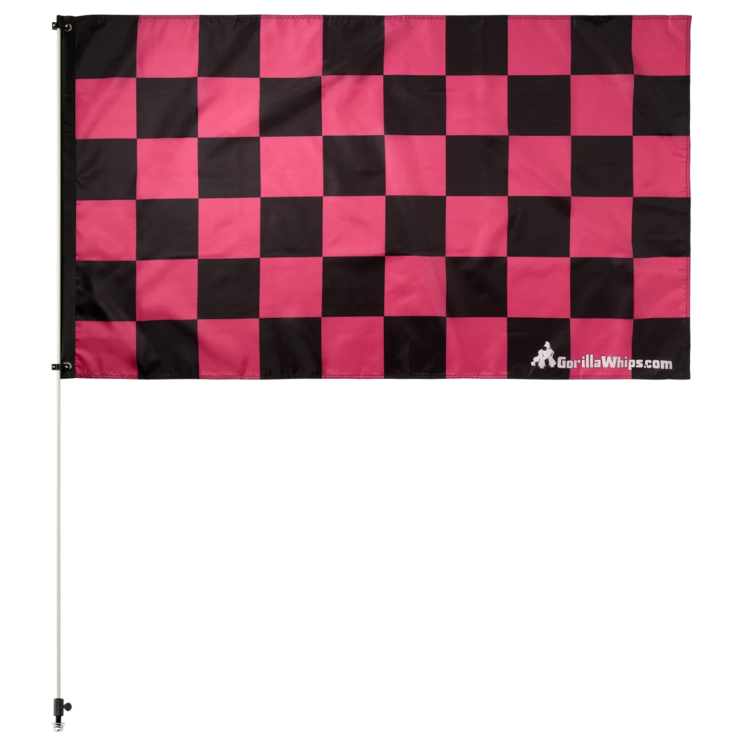 Pink Checkered 3x5 Grommet Whip Flag 4 Pink Checkered 3x5 Grommet Whip Flag - Image 2