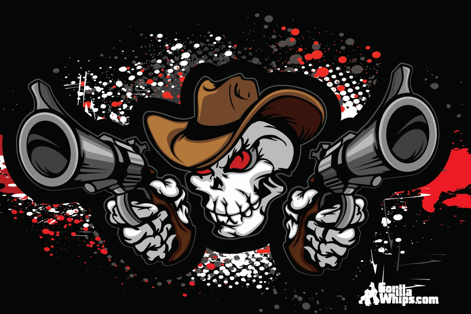 Double Guns 12x18 Grommet Whip Flag 4 Double Guns 12x18 Grommet Whip Flag - Image 2