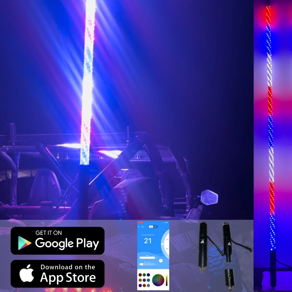 4' LED Whip Elite HD PRO Single Whip 3 4' LED Whip Elite HD PRO Single Whip