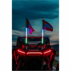 3' LED Whip Twisted Silver Pair 27 3' LED Whip Twisted Silver Pair -Gorilla Whips LEDWhipTwistedSilver16 3e1a6718 276b 47f0 b965 7f31629e317d