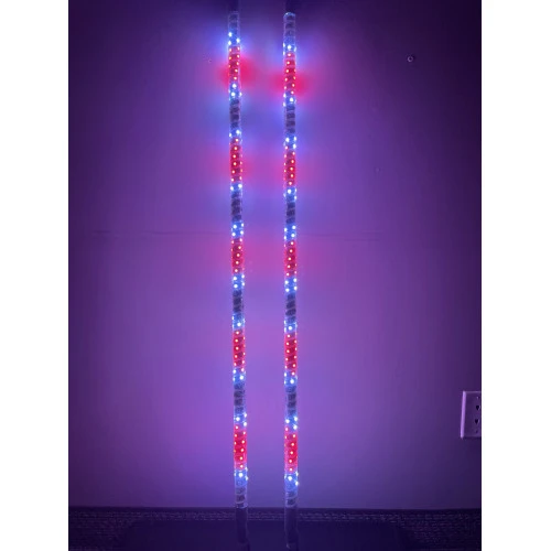 4' LED Whip Twisted Silver Pair 5 4' LED Whip Twisted Silver Pair - Image 3