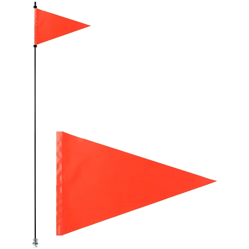 Orange Pennant Triangle Pocket Whip Flag For 1/4" & 5/16" Whips 5 Orange Pennant Triangle Pocket Whip Flag For 1/4" & 5/16" Whips - Image 4