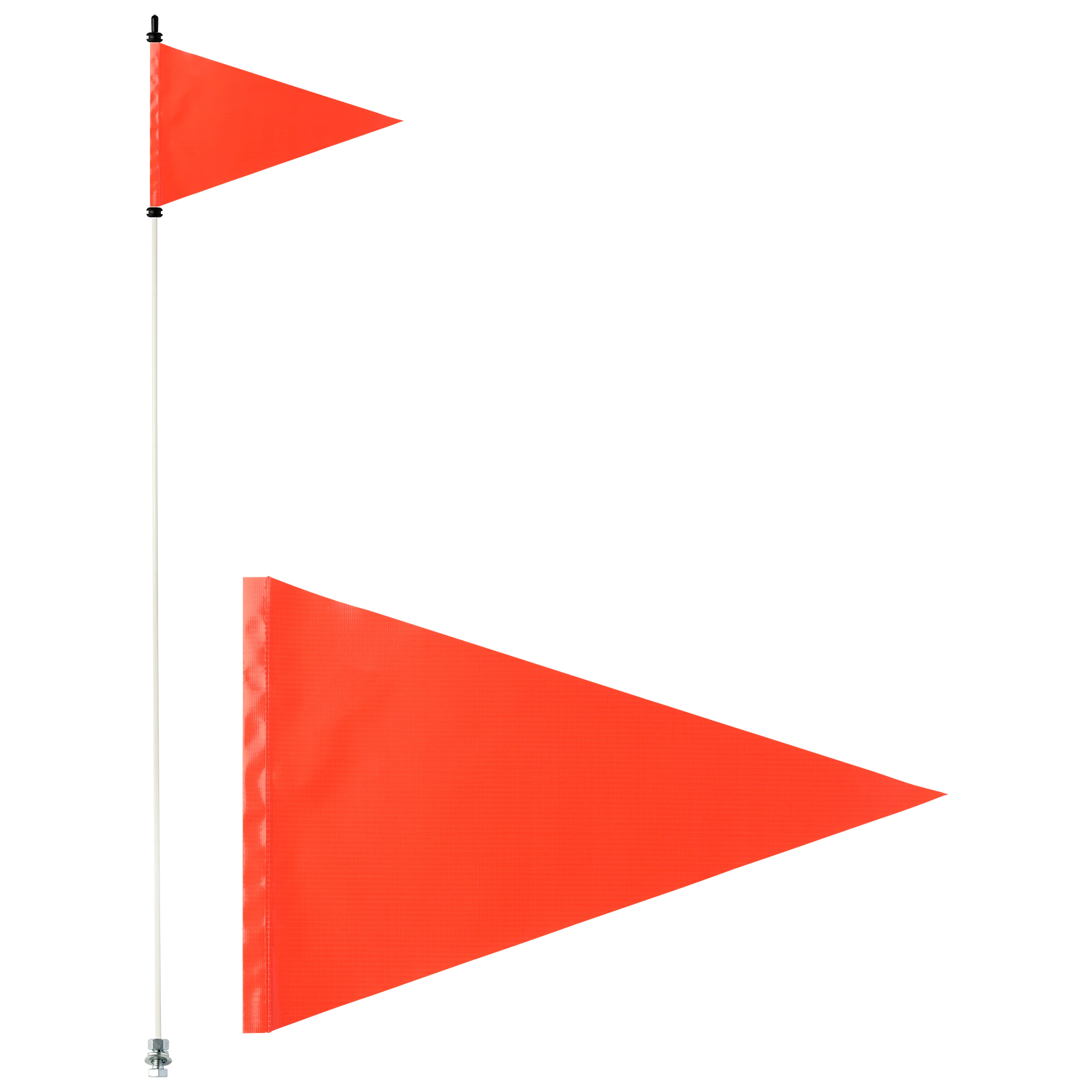 Orange Pennant Triangle Pocket Whip Flag For 1/4" & 5/16" Whips 4 Orange Pennant Triangle Pocket Whip Flag For 1/4" & 5/16" Whips - Image 3