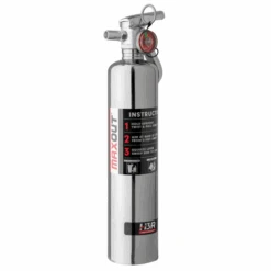 3" Fire Extinguisher Mount W/ Red H3R MaxOut 2.5LB Fire Extinguisher -Gorilla Whips UTVFireExtinguisher2.5PoundChromeMaxoutDryChemical1 500x500 cfe23ab0 1cdc 441c 9f90 c118fba1b3df