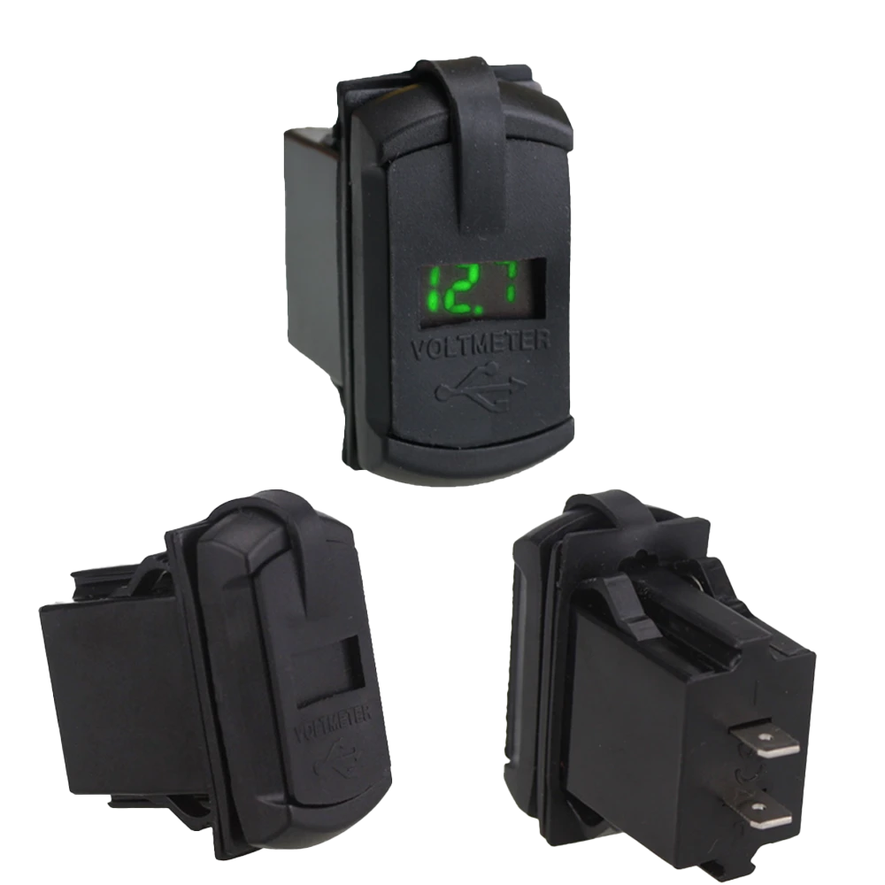 Dual USB Charger With Voltmeter Rocker Switch 4 Dual USB Charger With Voltmeter Rocker Switch - Image 2