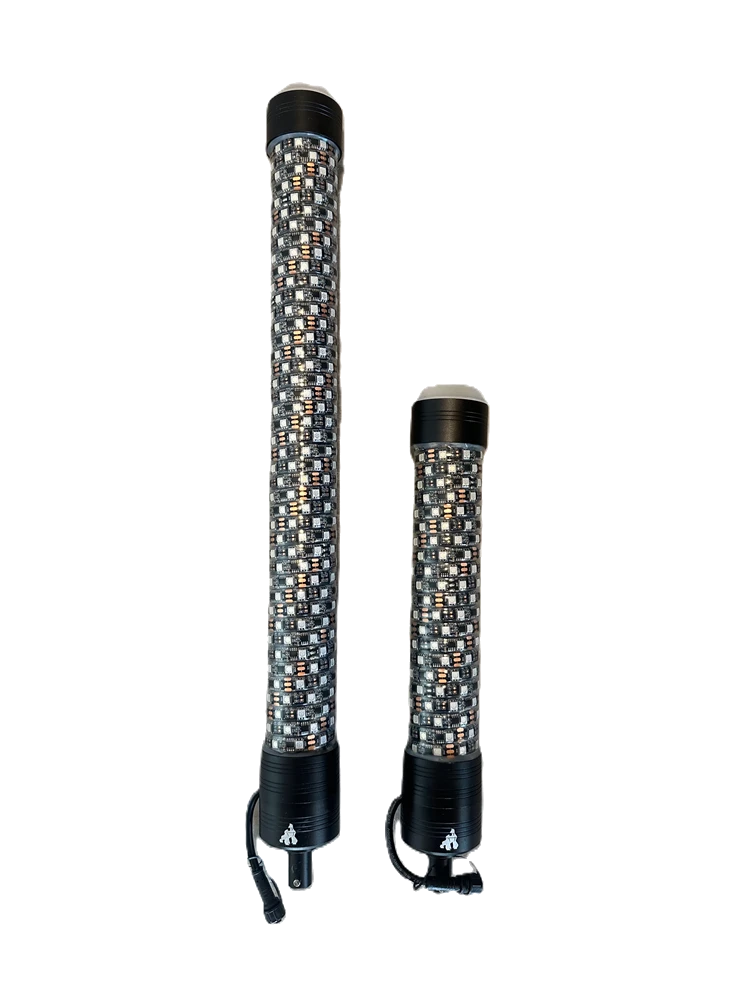 LED Whip Chunky Monkey Whip 13" Pair 4 LED Whip Chunky Monkey Whip 13" Pair - Image 2