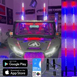 Gorilla Whips 29 4' LED Whip Elite HD PRO Pair