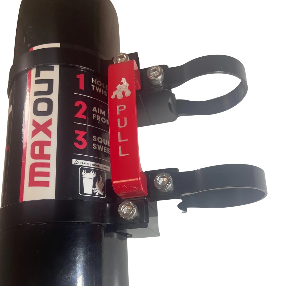 3" Fire Extinguisher Mount W/ Black H3R MaxOut 2.5LB Fire Extinguisher 8 3" Fire Extinguisher Mount W/ Black H3R MaxOut 2.5LB Fire Extinguisher - Image 6