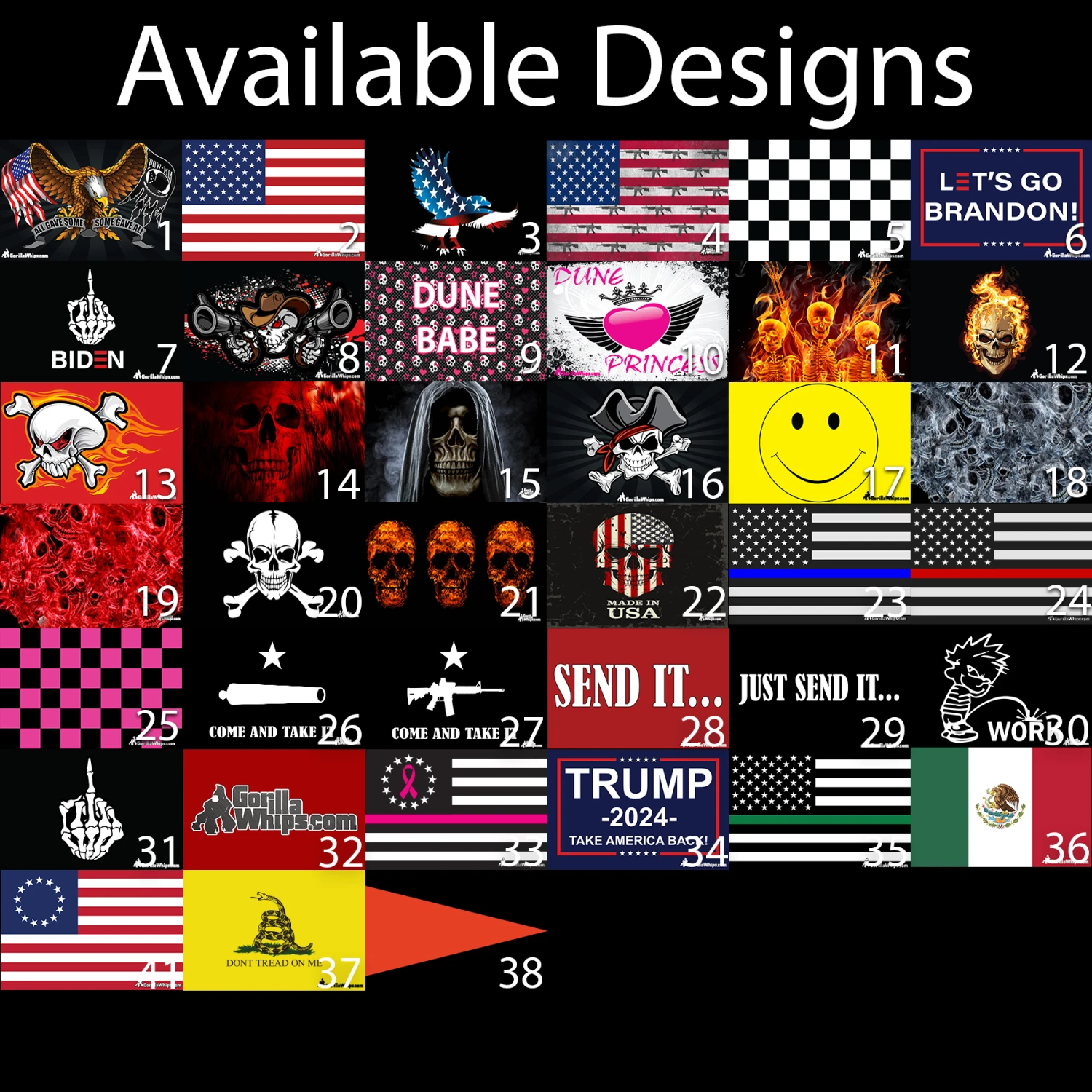 Xtreme & Silver Xtreme LED Replacement Flag (Fits 3/4" Pole) 4 Xtreme & Silver Xtreme LED Replacement Flag (Fits 3/4" Pole) - Image 2