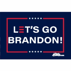 Let's Go Brandon 3x5 Grommet Whip Flag Single Layer, 3X Stitching, UV Fabric, USA Made