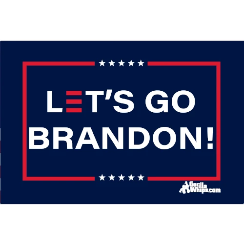 Let's Go Brandon 12x18 Grommet Whip Flag World's Most Durable Whip Flag 3 Let's Go Brandon 12x18 Grommet Whip Flag World's Most Durable Whip Flag