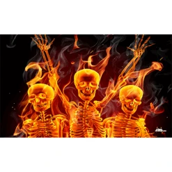 Party Skulls 3x5 Grommet Whip Flag