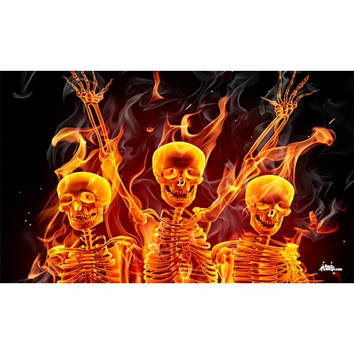 Party Skulls 3x5 Grommet Whip Flag 3 Party Skulls 3x5 Grommet Whip Flag