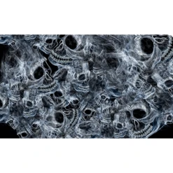 Smoke Skull 3x5 Grommet Whip Flag