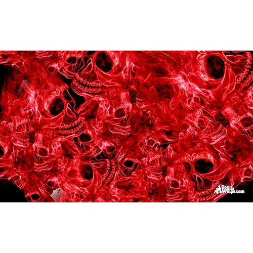 Smoke Skull Red 3x5 Grommet Whip Flag 3 Smoke Skull Red 3x5 Grommet Whip Flag