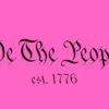 We The People Pink Flag USA 12x18 Grommet Whip Flag World's Most Durable Whip Flag
